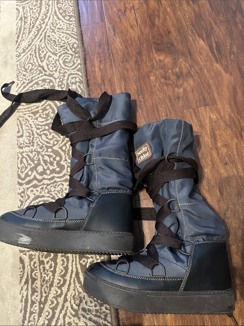 See by Chloé Gray Naina Lace-Up Boots - Picture 5 of 9